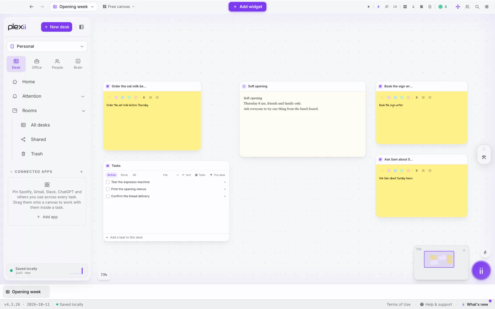 PlexiDesk screenshot: Tidy, auto-arrange and Smart Stack